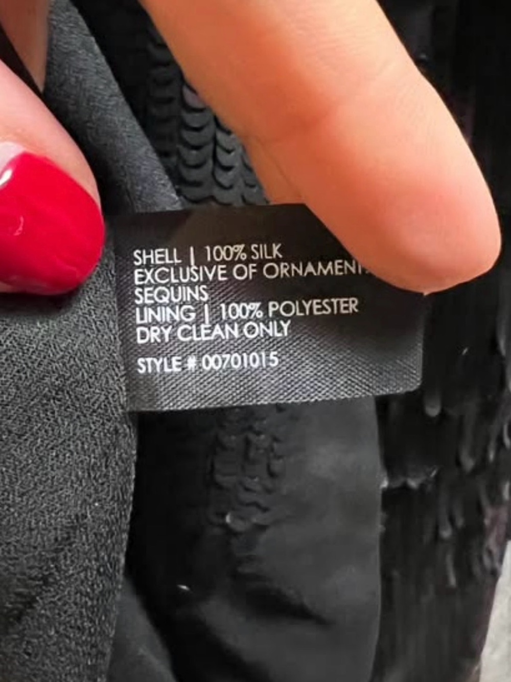 Club Monaco Black Sequin Open-Front Sequin Blazer - Picture 6 of 6